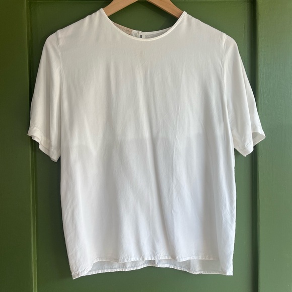 Jesse Kamm Women's steinem T-Shirt in Bone White Size Small - Picture 10 of 11